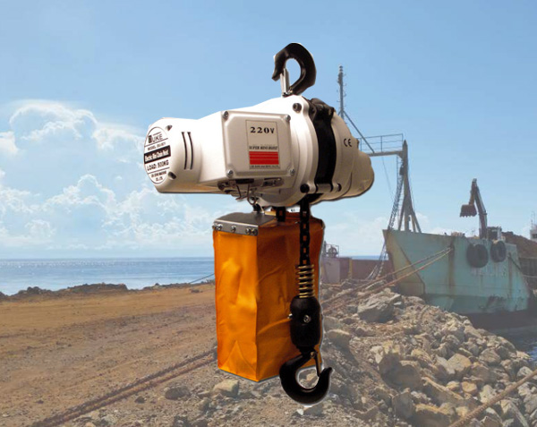 Small diamond chain electric hoist